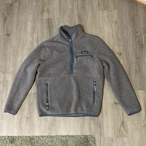 Patagonia Retro Pile Marsupial in Grey and Blue